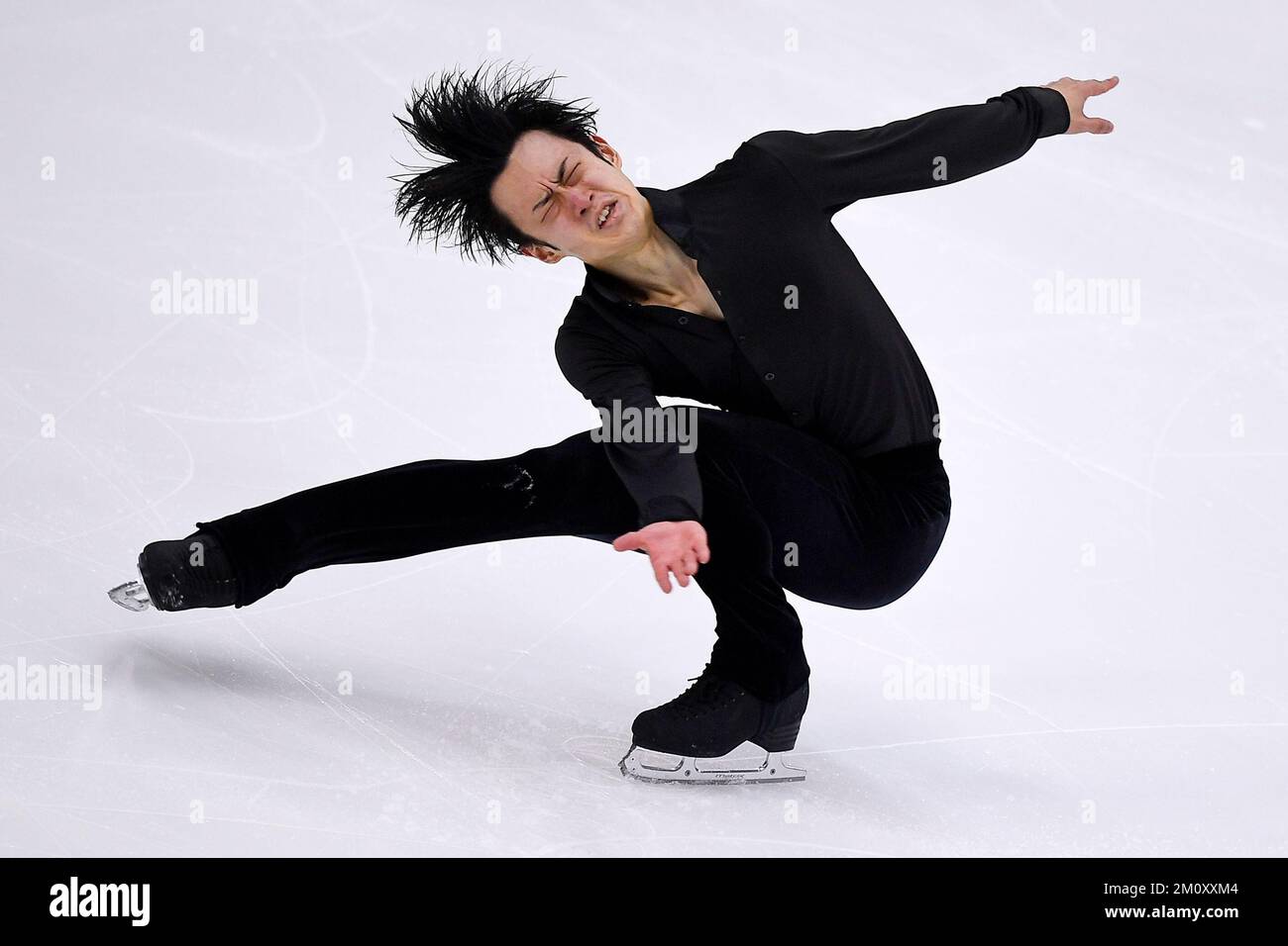 Torino, Italia. 08 dicembre 2022. La SOTA Yamamoto del Giappone compete nel Men Short Program durante il primo giorno della ISU Grand Prix of Figure Skating Final. Nicolò campo/Alamy Live News Foto Stock
