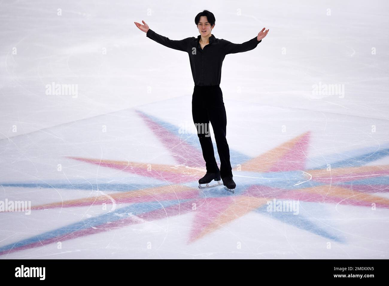 Torino, Italia. 08 dicembre 2022. La SOTA Yamamoto del Giappone compete nel Men Short Program durante il primo giorno della ISU Grand Prix of Figure Skating Final. Nicolò campo/Alamy Live News Foto Stock