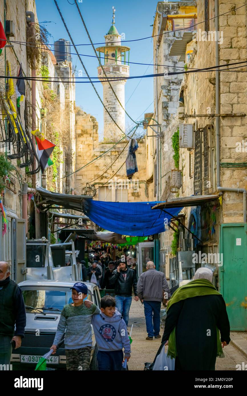 Città vecchia di Nablus, Cisgiordania, Palestina. Foto Stock