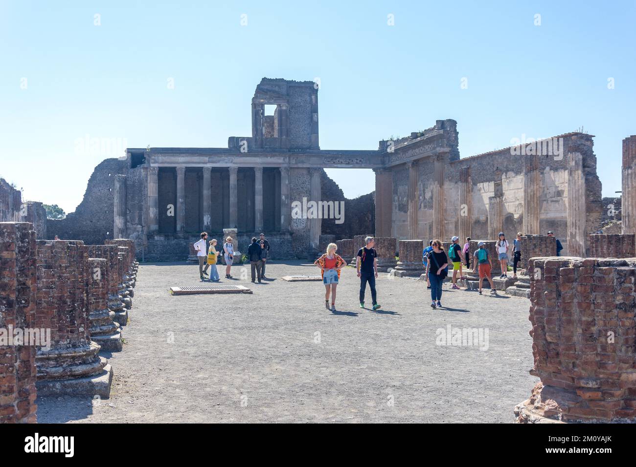 La basilica pompei romana antica città rovina rovine scavo ex immagini