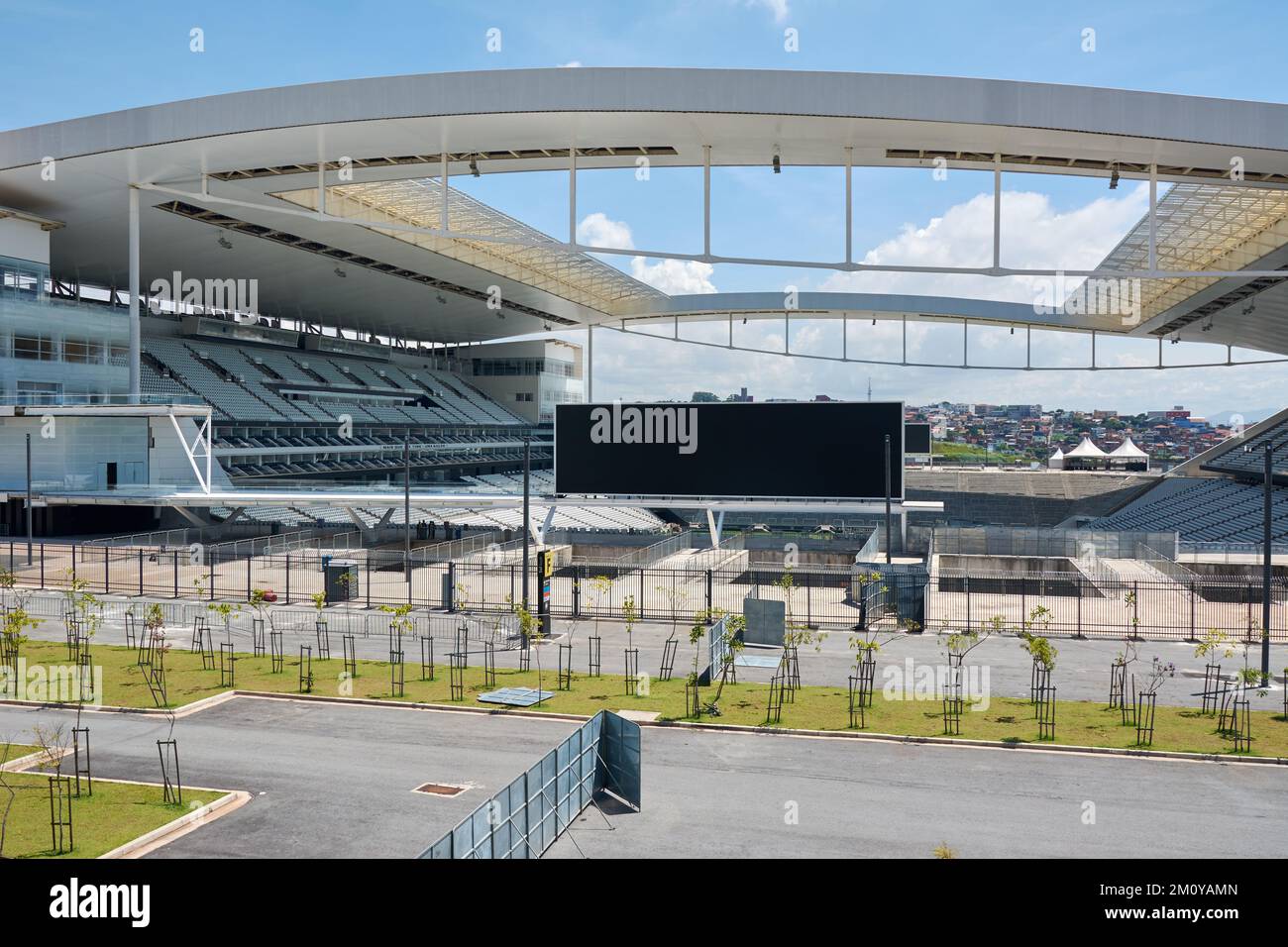 Arena Corinthians a Itaquera. L'Arena è il nuovo stadio dello Sport Club Corinthians Paulista Foto Stock