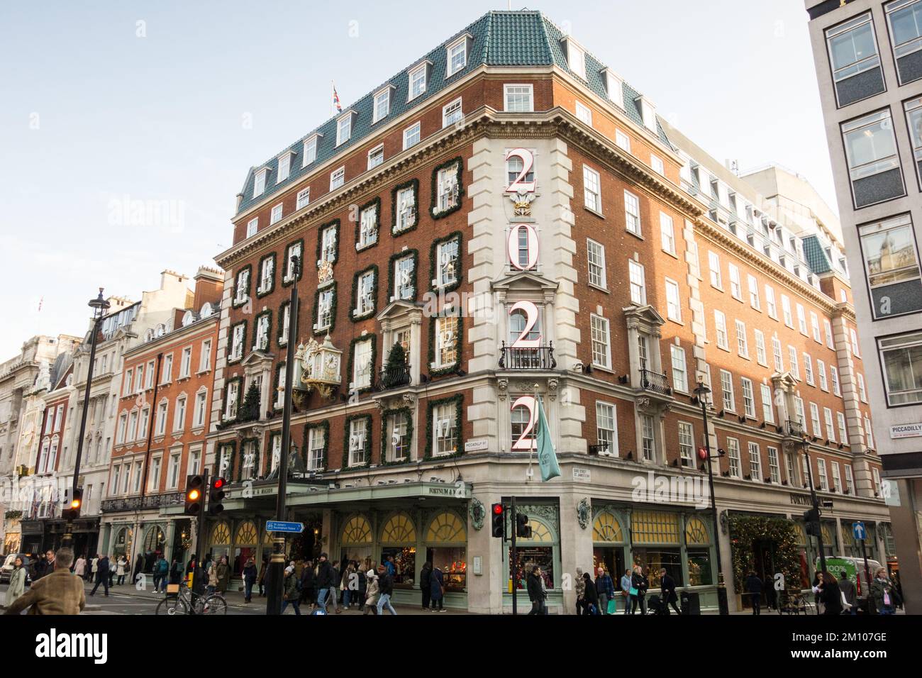 Fortnum e Maison grandi magazzini, 181 Piccadilly, St James's, Londra, W1, Inghilterra, Regno Unito Foto Stock