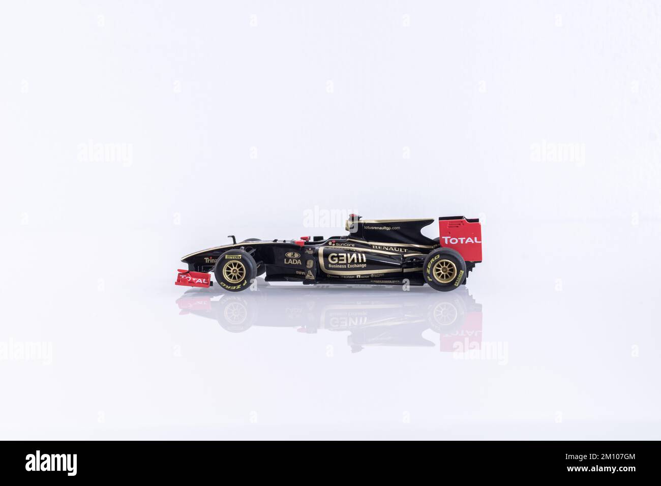 Model car Renault Formula 1 F1 team 2011 Lotus GP R31. Foto Stock