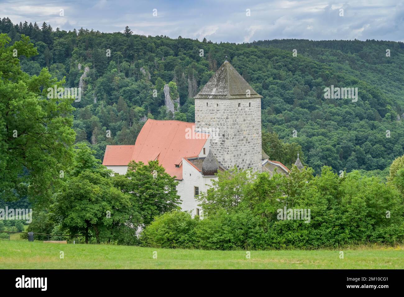 Burg Prunn, Altmühltal, Bayern, Deutschland Foto Stock