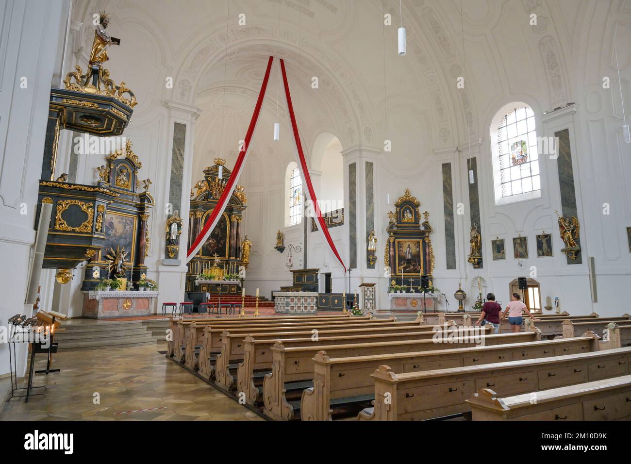 Pfarrkirche St Walburga, Beilngries, Bayern, Deutschland Foto Stock