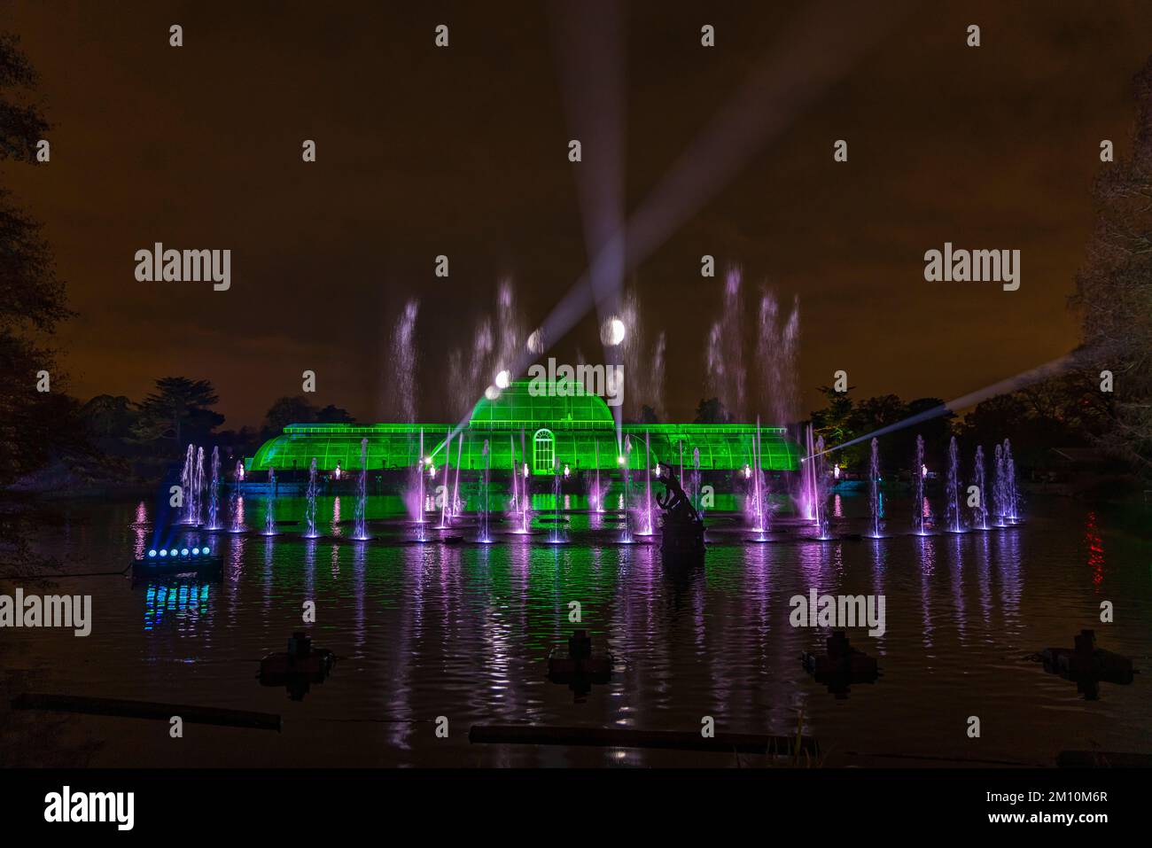 Natale al Kew Gardens, Londra. Foto Stock