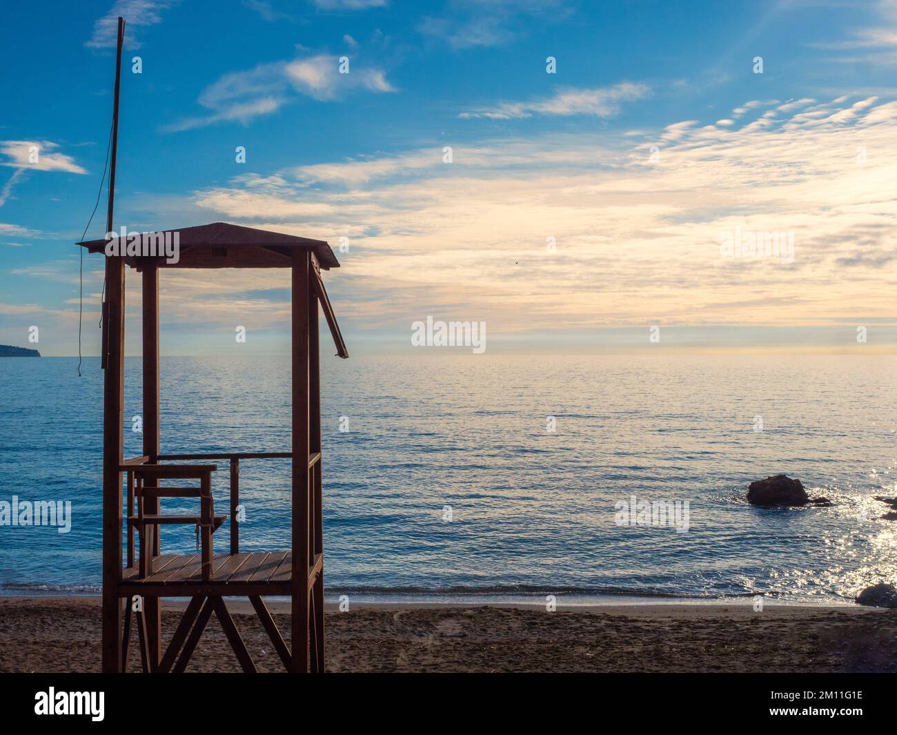 Posto panoramico sulla spiaggia di Nerja, Malaga Foto Stock