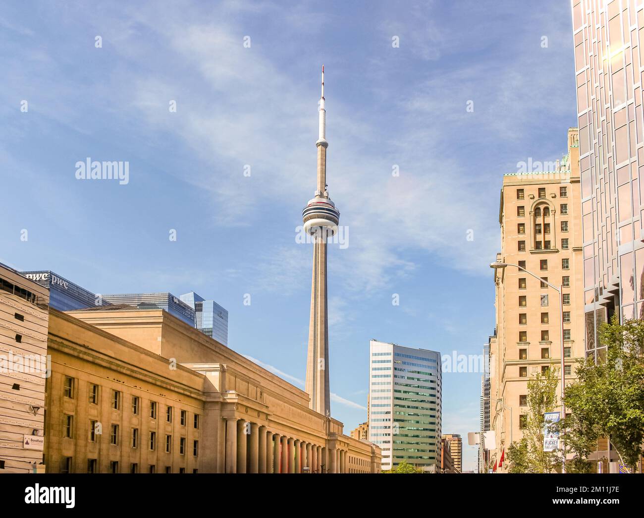 La CN Tower a Toronto, Ontario, Canada Foto Stock
