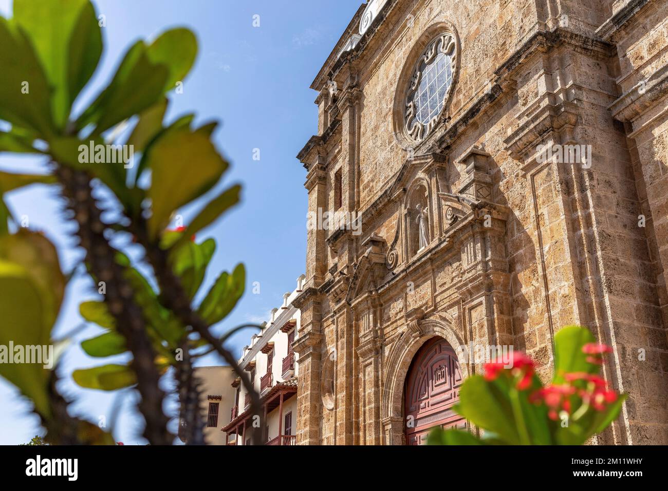 Sud America, Colombia, Departamento de Bolívar, Cartagena de Indias, Ciudad Amurallada, Santuario di San Pedro Claver Foto Stock