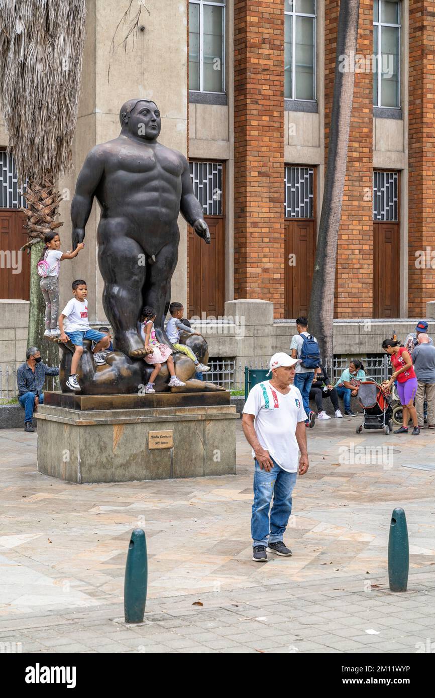 Sud America, Colombia, Departamento de Antioquia, Medellín, la Candelaria, Plaza Botero Foto Stock
