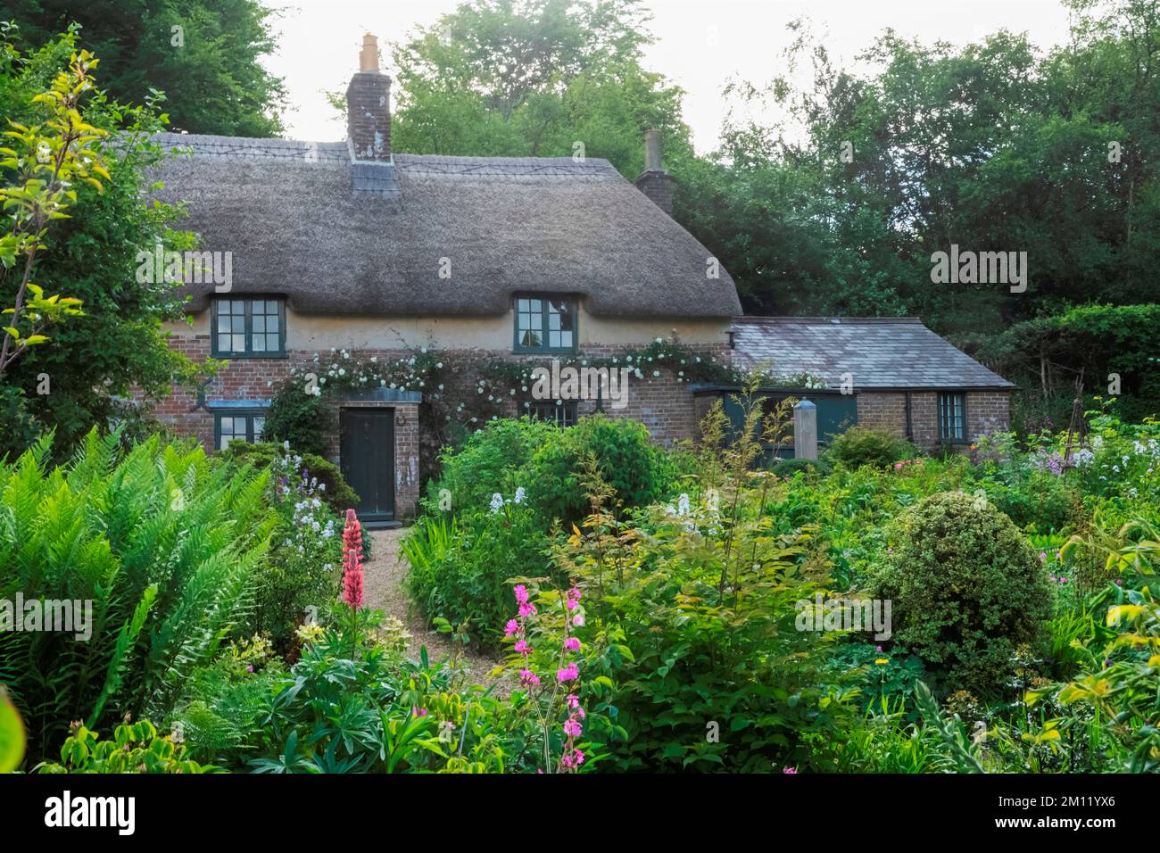 Inghilterra, Dorset, Dorchester, Hardy's Cottage, Higher Bockhampton Village, Luogo di nascita dell'autore inglese Thomas Hardy Foto Stock