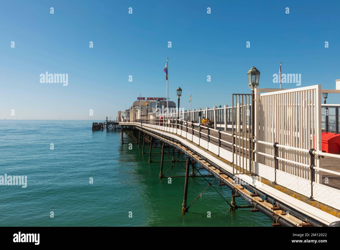 Inghilterra, West Sussex, Worthing, Worthing Pier Foto Stock