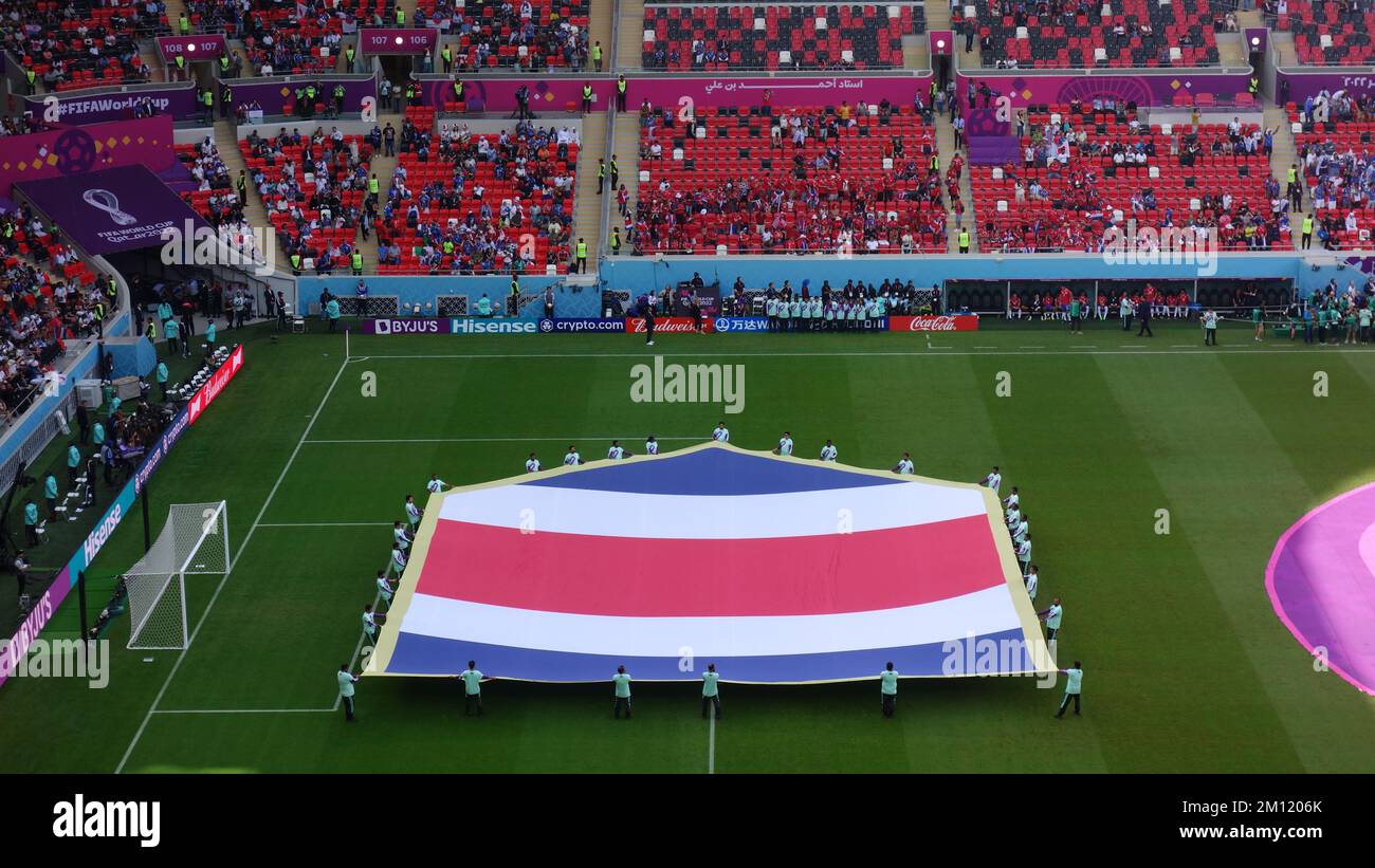 Costa Rica vs Giappone nella Coppa del mondo Qatar 2022 Foto Stock