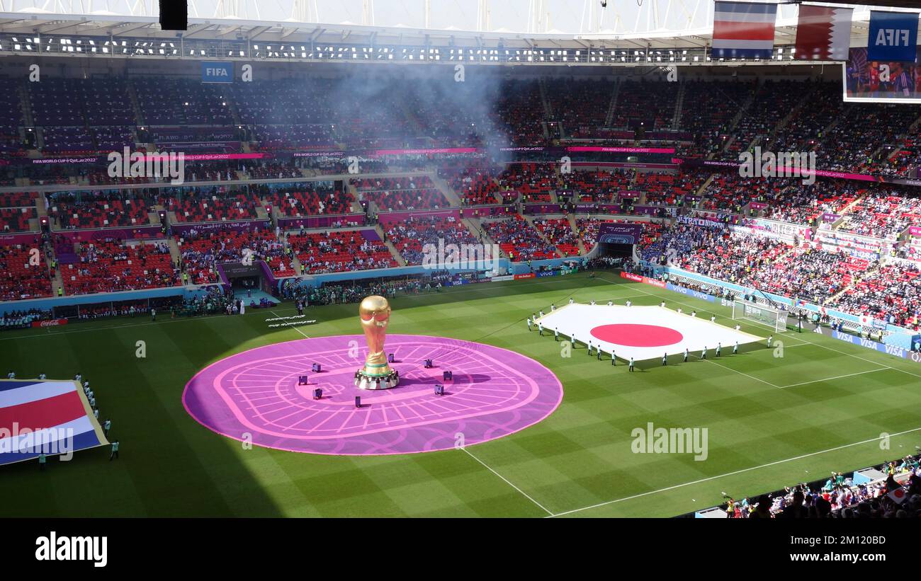 Costa Rica vs Giappone nella Coppa del mondo Qatar 2022 Foto Stock