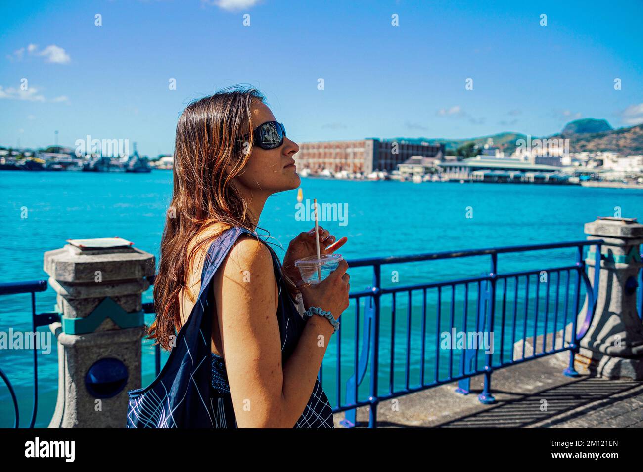 Caudan Waterfront - sviluppo commerciale a Port Louis, Isola Mauritius, Africa Foto Stock