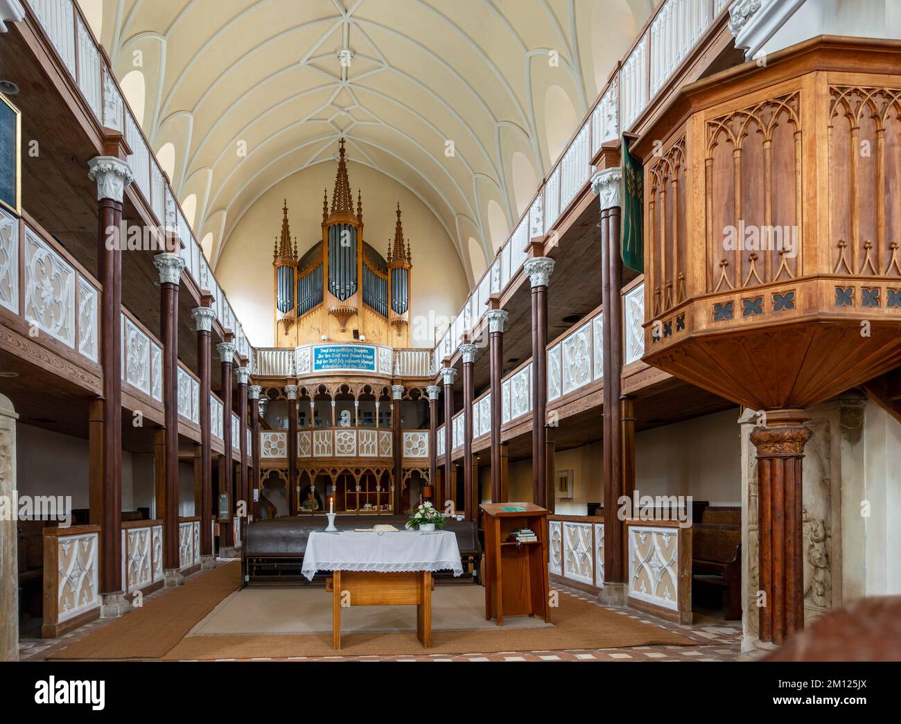 Wörlitz Park, St. Chiesa di Pietro Foto Stock