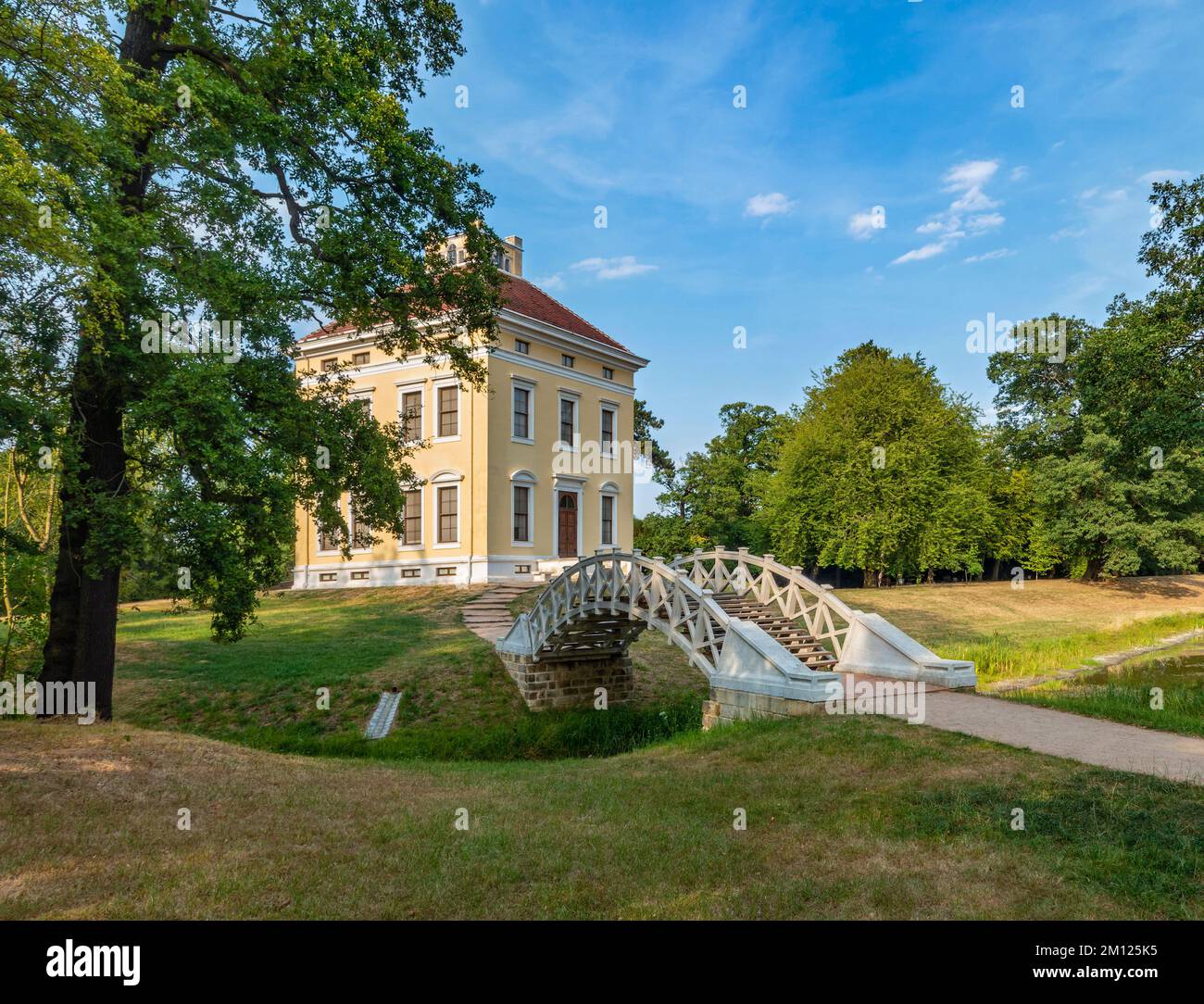 Luisium si riferisce a un castello e parco nel quartiere Waldersee di Dessau-Roßlau. Come i terreni Wörlitz, fa parte del Dessau-Wörlitz Garden Realm. Foto Stock