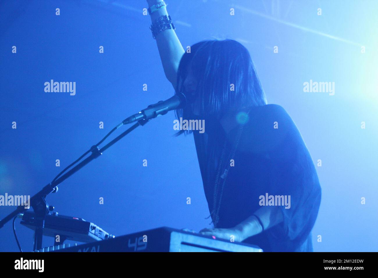 Il Bonnaroo Music and Arts Festival - Phantogram in concerto Foto Stock