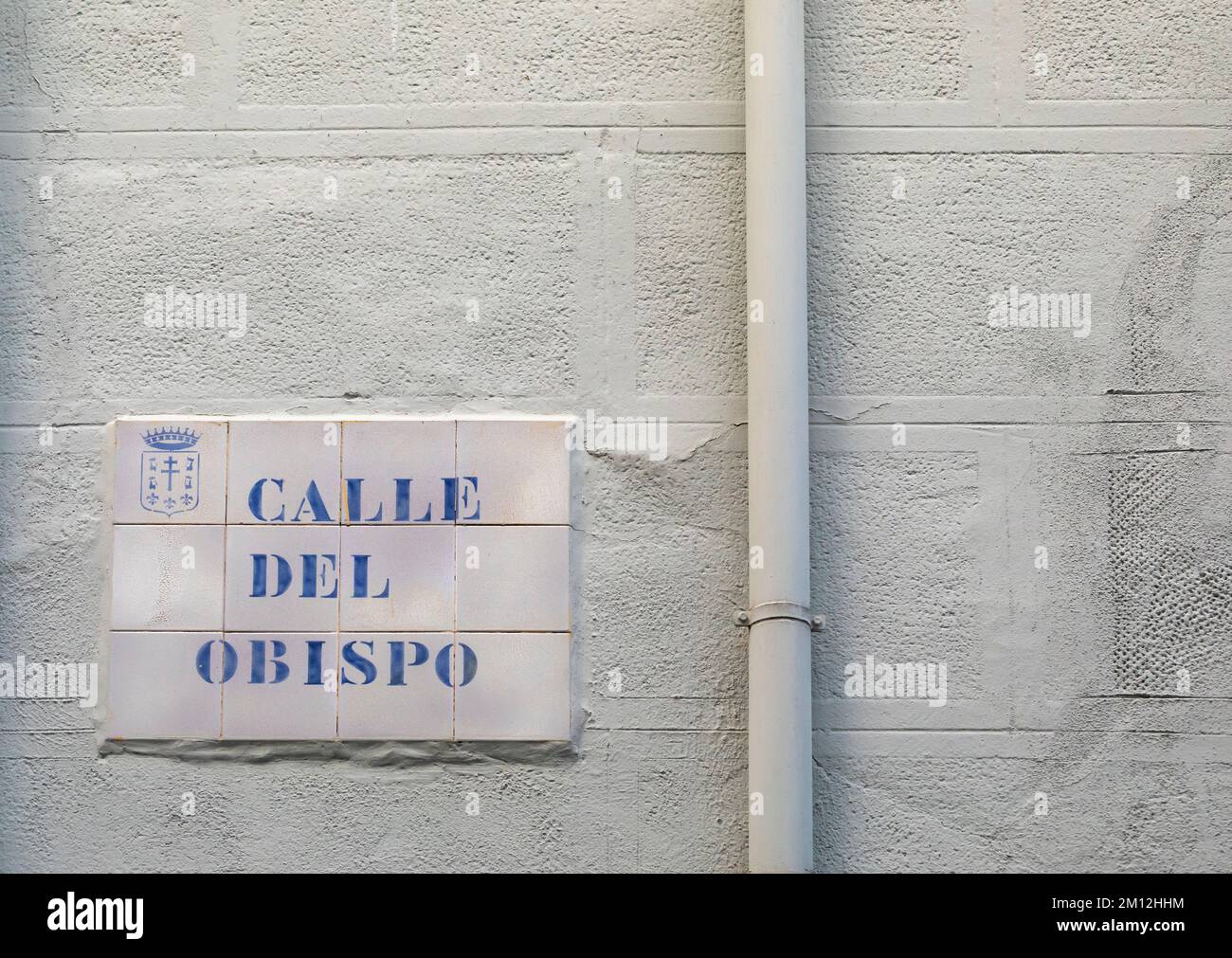 Calle del Obispo. Jaca, Huesca, Aragón, Spagna. Foto Stock