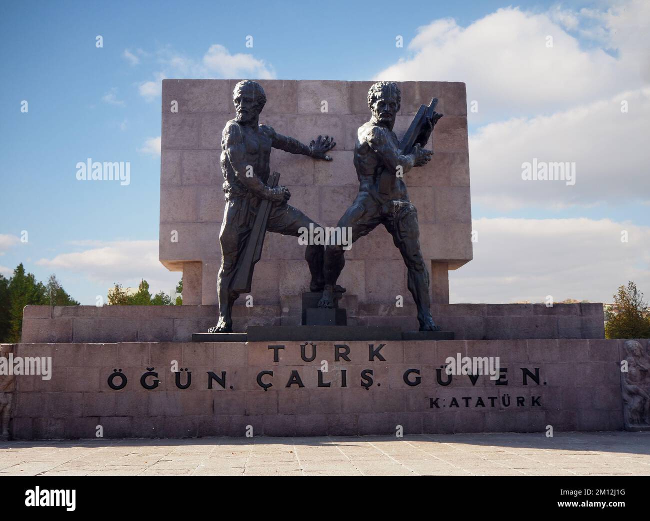 Güvenpark. Trust Monument ad Ankara, Türkiye. Foto Stock