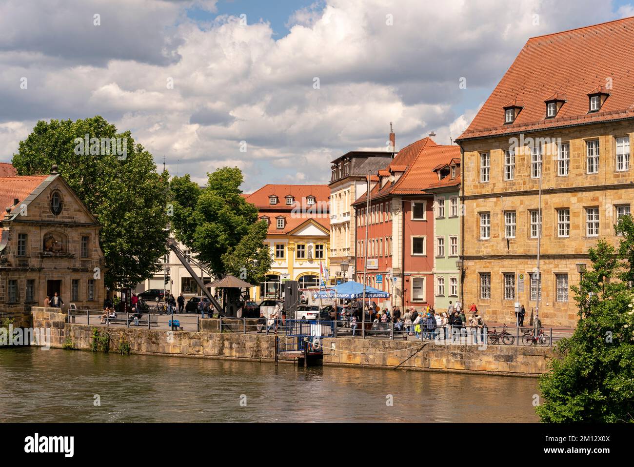L'ex insediamento di pescatori 'piccola Venezia' nella città dell'isola di Bamberga, Città Patrimonio dell'Umanità dell'UNESCO di Bamberga, alta Franconia, Franconia, Baviera, Germania Foto Stock