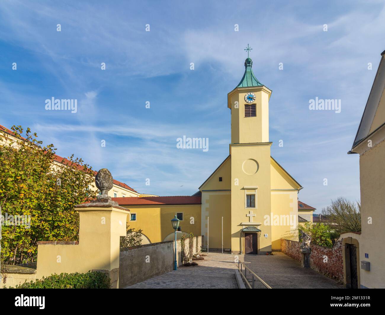 Judenau-Baumgarten, chiesa Judenau a Wienerwald, boschi di Vienna, bassa Austria, Austria Foto Stock