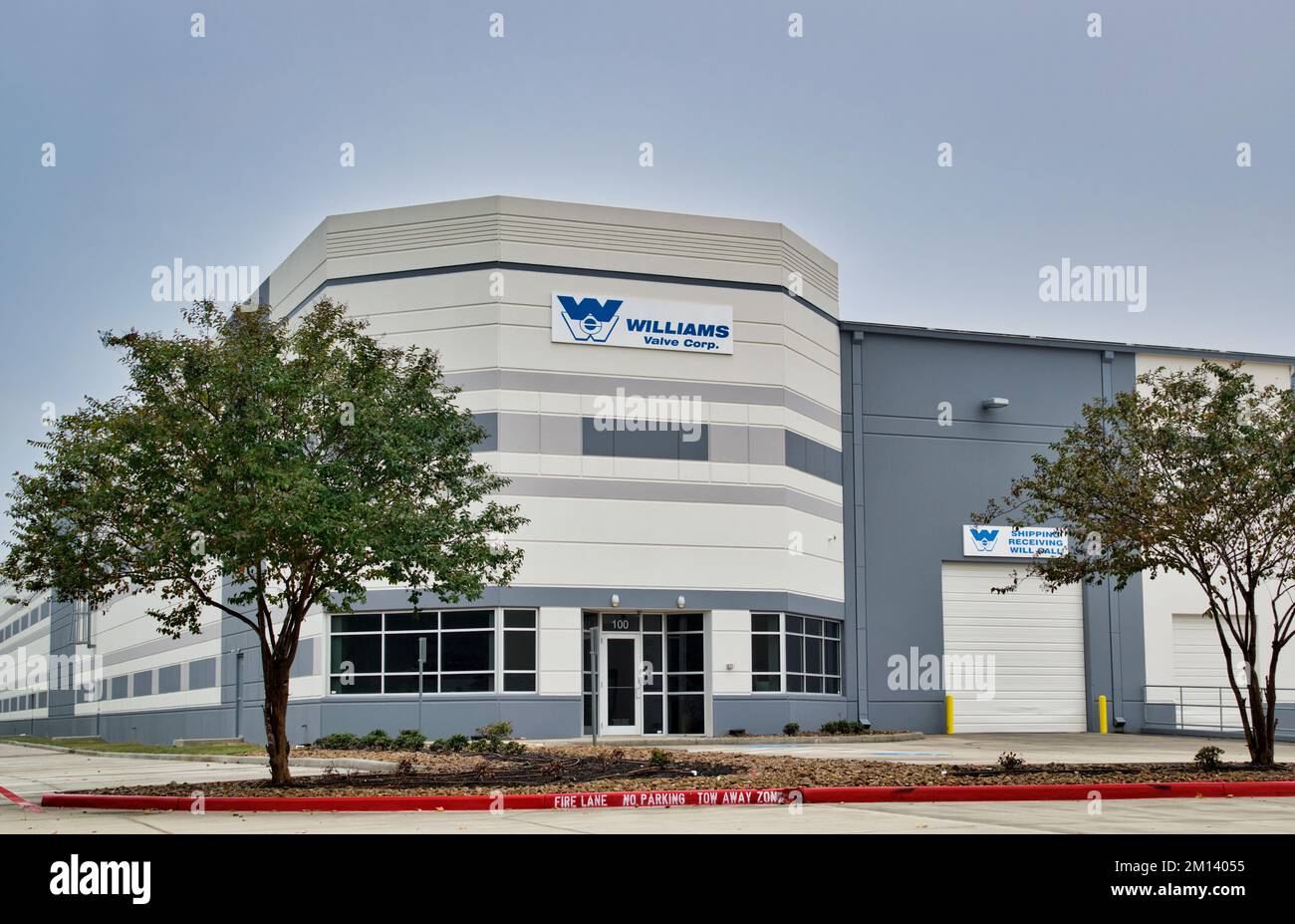 Houston, Texas USA 11-24-2022: Williams Valve Corp. Edificio esterno a Houston, Texas. Azienda di produzione di valvole per impieghi gravosi fondata nel 1918. Foto Stock