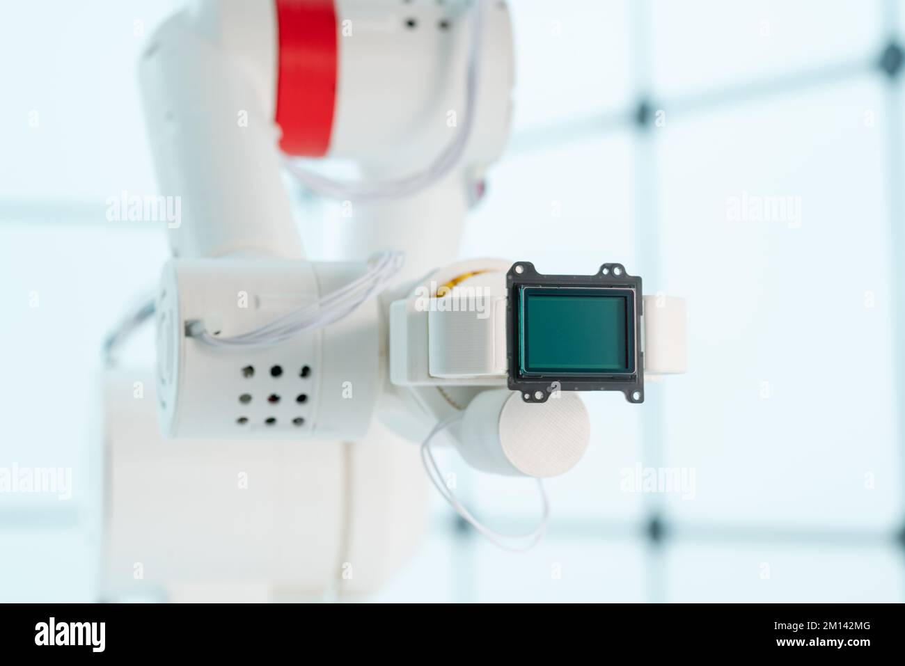 Sensore supporto braccio robotizzato Foto Stock