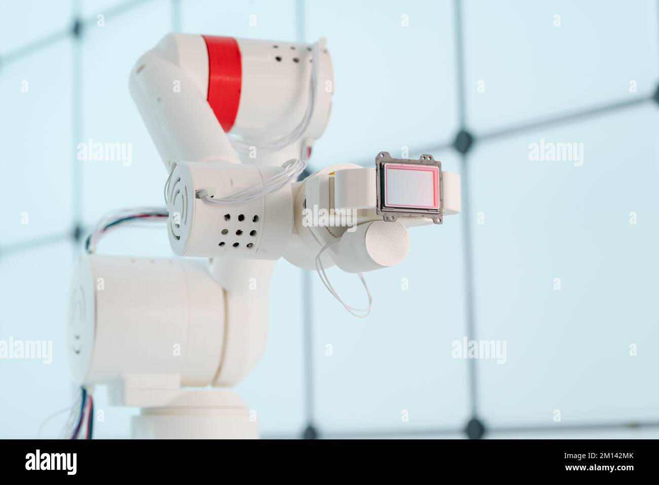 Sensore supporto braccio robotizzato Foto Stock