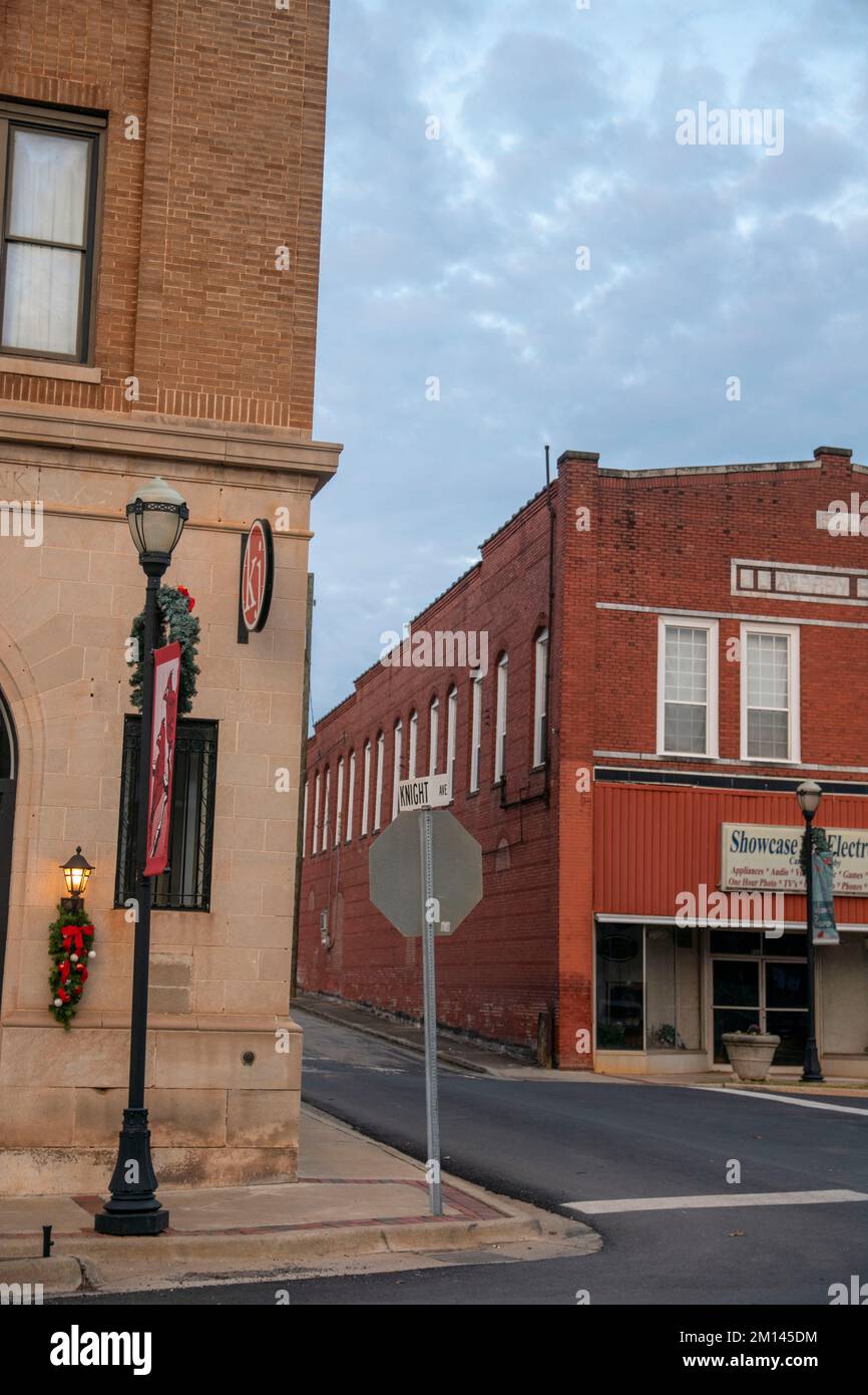 Roanoke, al è una piccola città della contea di Randolph a circa 90 minuti a sud-ovest da Atlanta, Georgia. Foto Stock