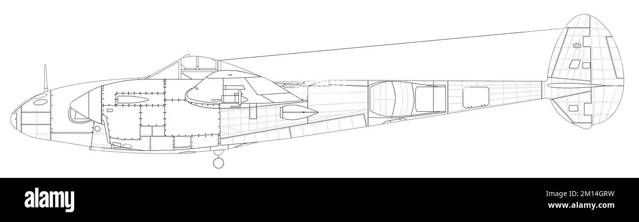 Lockheed F-5E Lightning Foto Stock