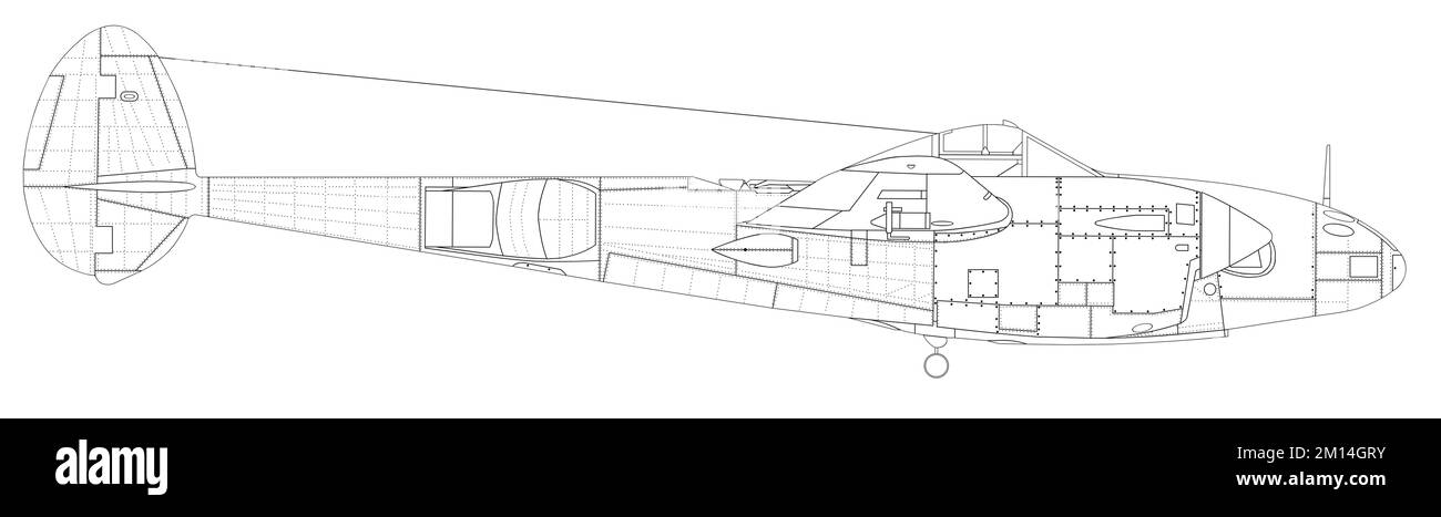 Lockheed F-5E Lightning Foto Stock