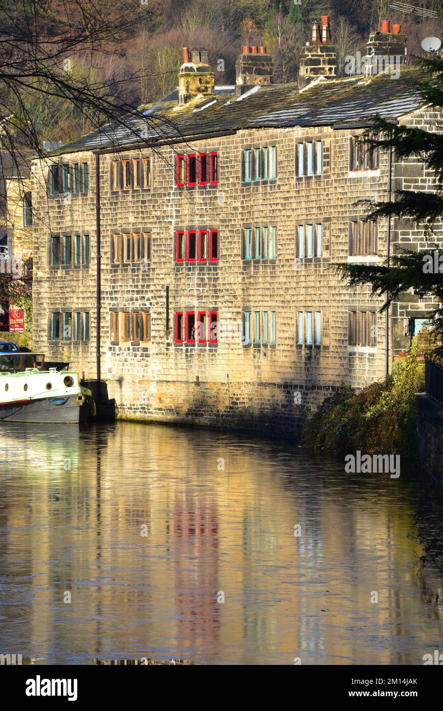 Il piccolo Bed & Breakfast, Hebden Bridge, congelato Foto Stock