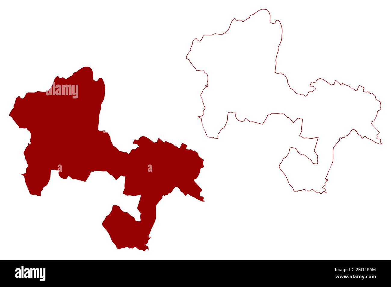 Royal borough, area di autorità unitaria di Windsor e Maidenhead (Regno Unito di Gran Bretagna e Irlanda del Nord, contea cerimoniale Berkshire, Ber Illustrazione Vettoriale