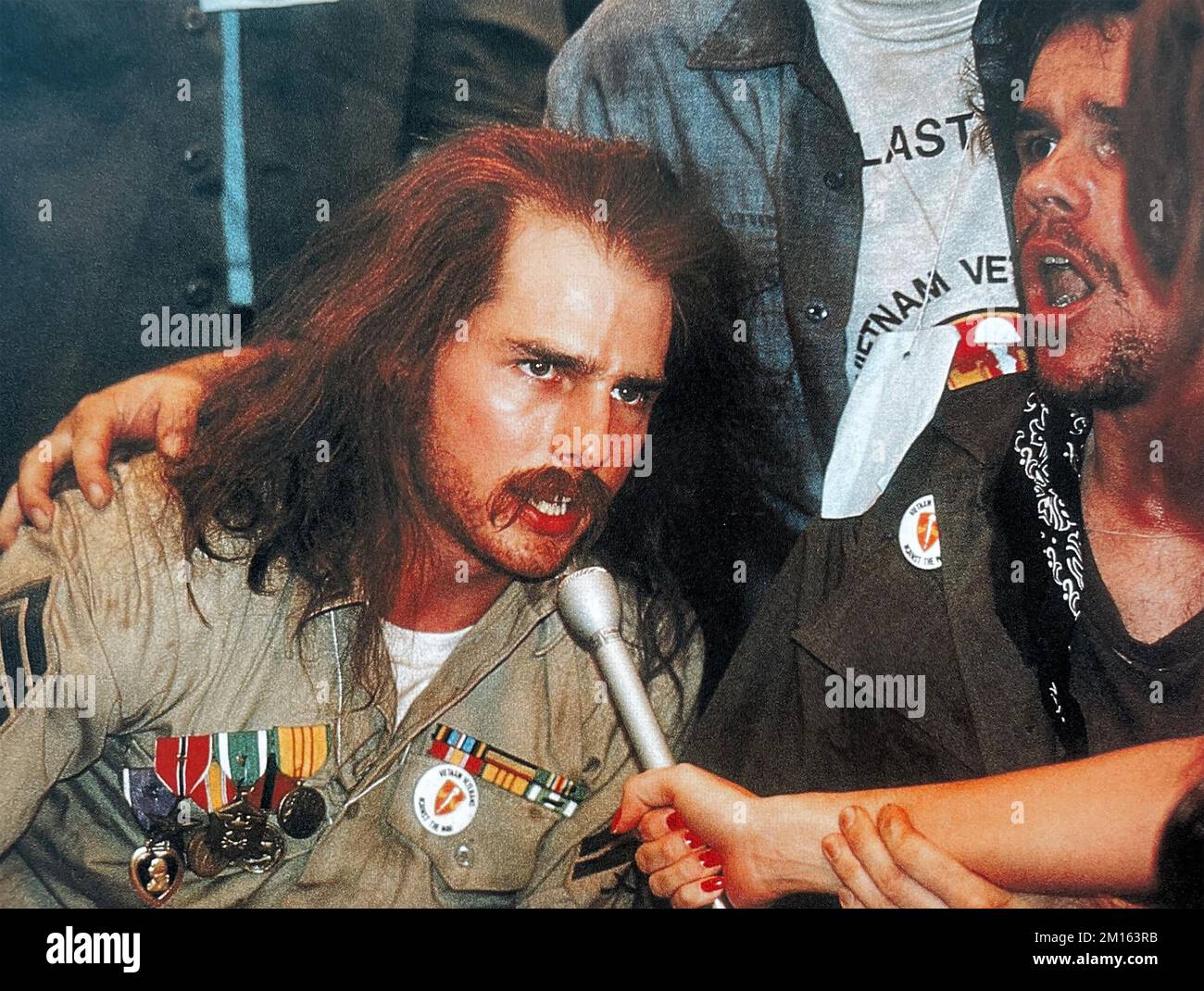 NATO IL QUARTO FILM della JUY 1989 Universal Pictures con Tom Cruise come veterano del Vietnam Ron Kovic Foto Stock