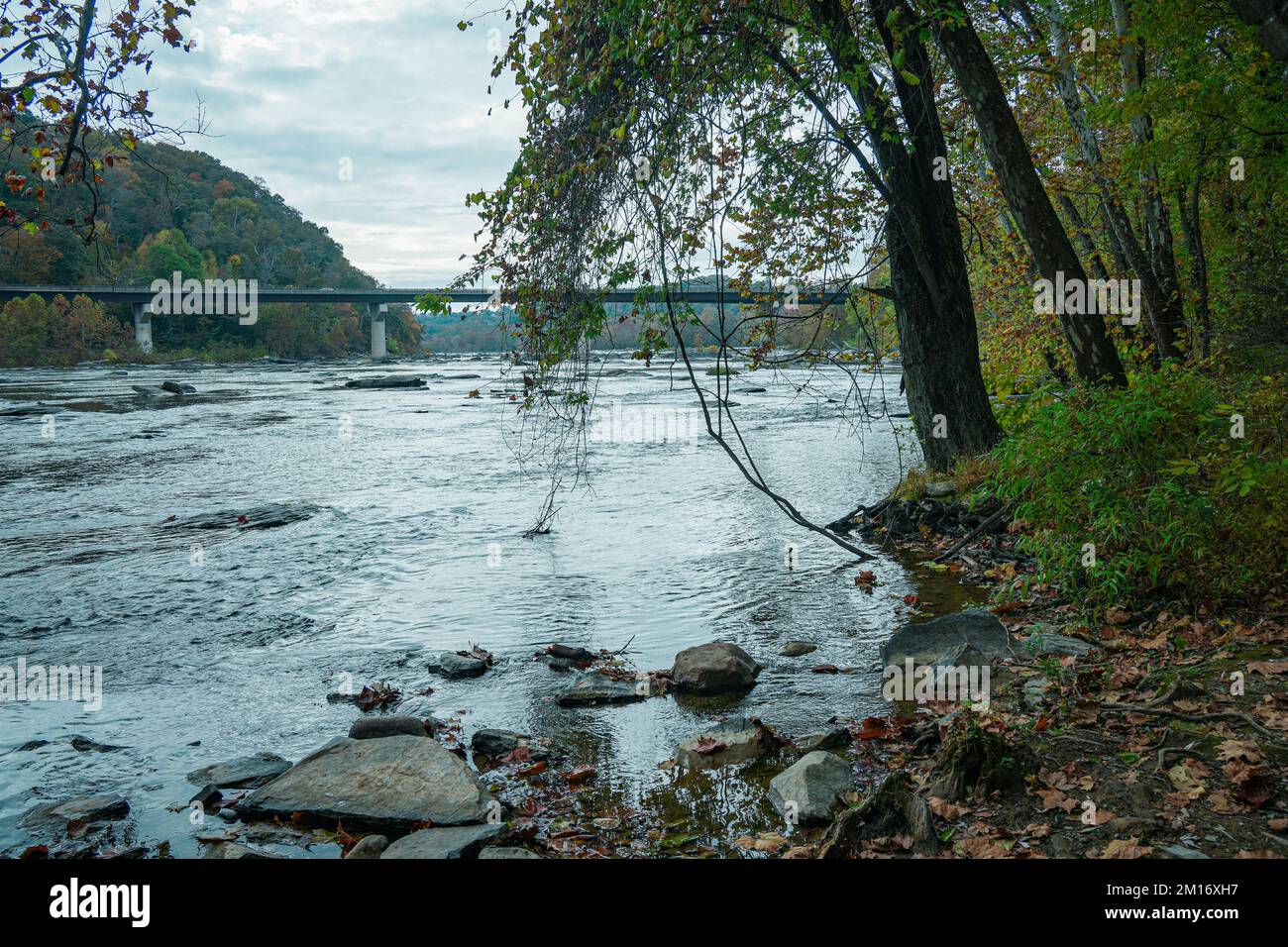 Fiume Shenandoah, traghetto Harpers, West Virginia Foto Stock