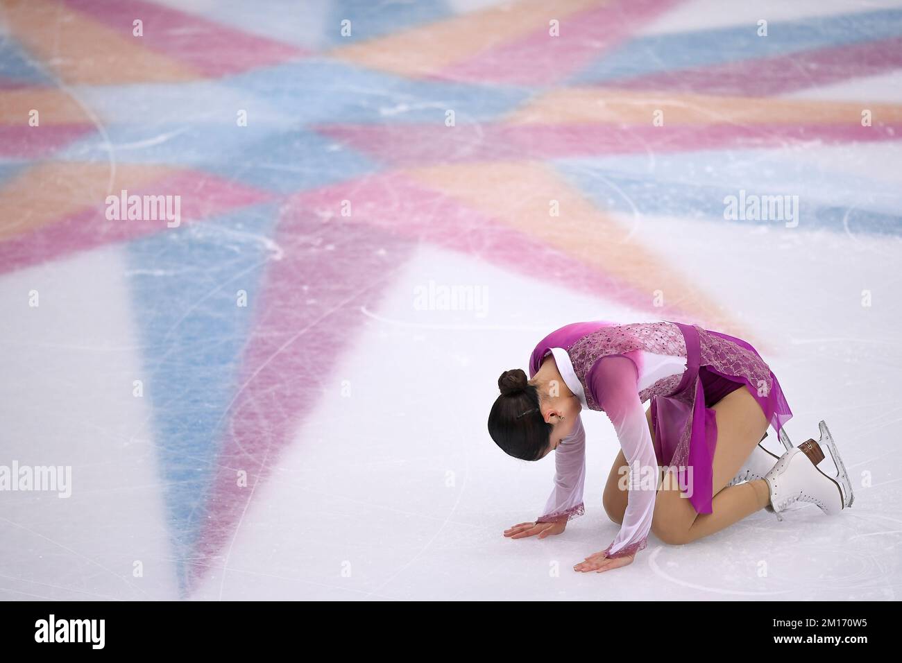 Torino, Italia. 10 dicembre 2022. Rinka Watanabe del Giappone compete nella gara di Pattinaggio libero femminile durante il terzo giorno della finale di Pattinaggio di figura del Gran Premio dell'ISU. Credit: Nicolò campo/Alamy Live News Foto Stock