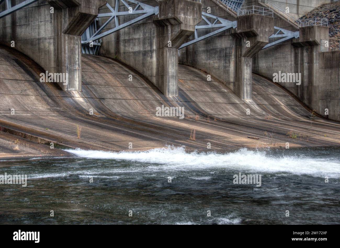 Broken Bow Lake Spillway Foto Stock