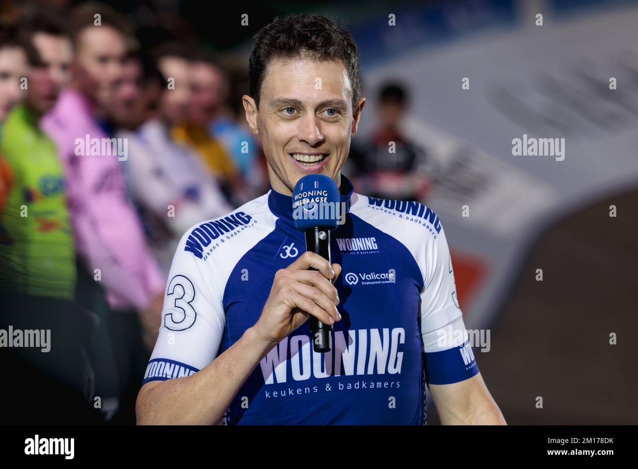 ROTTERDAM - Niki Terpstra è messo sotto i riflettori durante i sei giorni di Rotterdam. Il vincitore del Tour delle Fiandre e Parigi-Roubaix, tra gli altri, dice Arrivederci come ciclista professionale all'età di 38 anni. ANP MARCEL GUERRIERO Foto Stock
