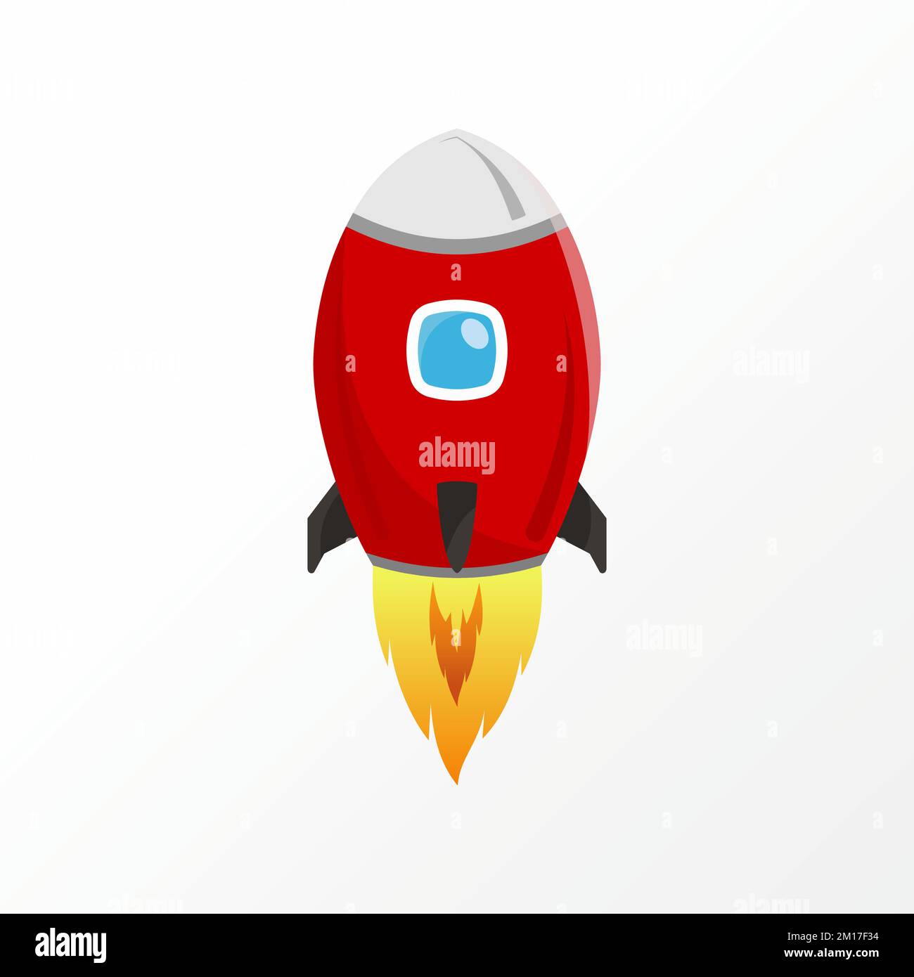 Semplice e unico Glide Rocket immagine grafica icona logo design astratto concetto vettoriale stock. Può essere utilizzato come simbolo relativo alla tecnologia o al trasporto Illustrazione Vettoriale
