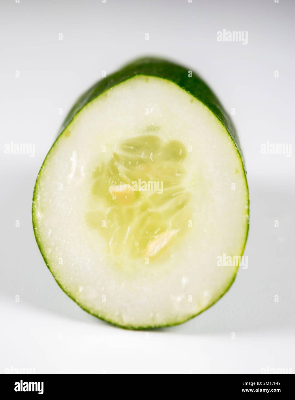 foto ravvicinata di un cetriolo grezzo Foto Stock