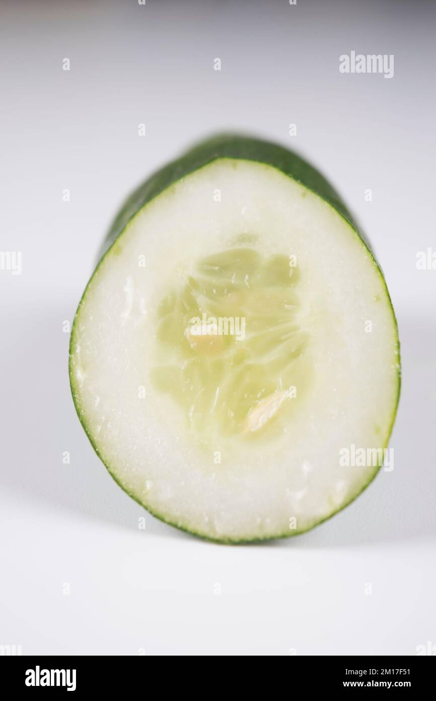 foto ravvicinata di un cetriolo grezzo Foto Stock