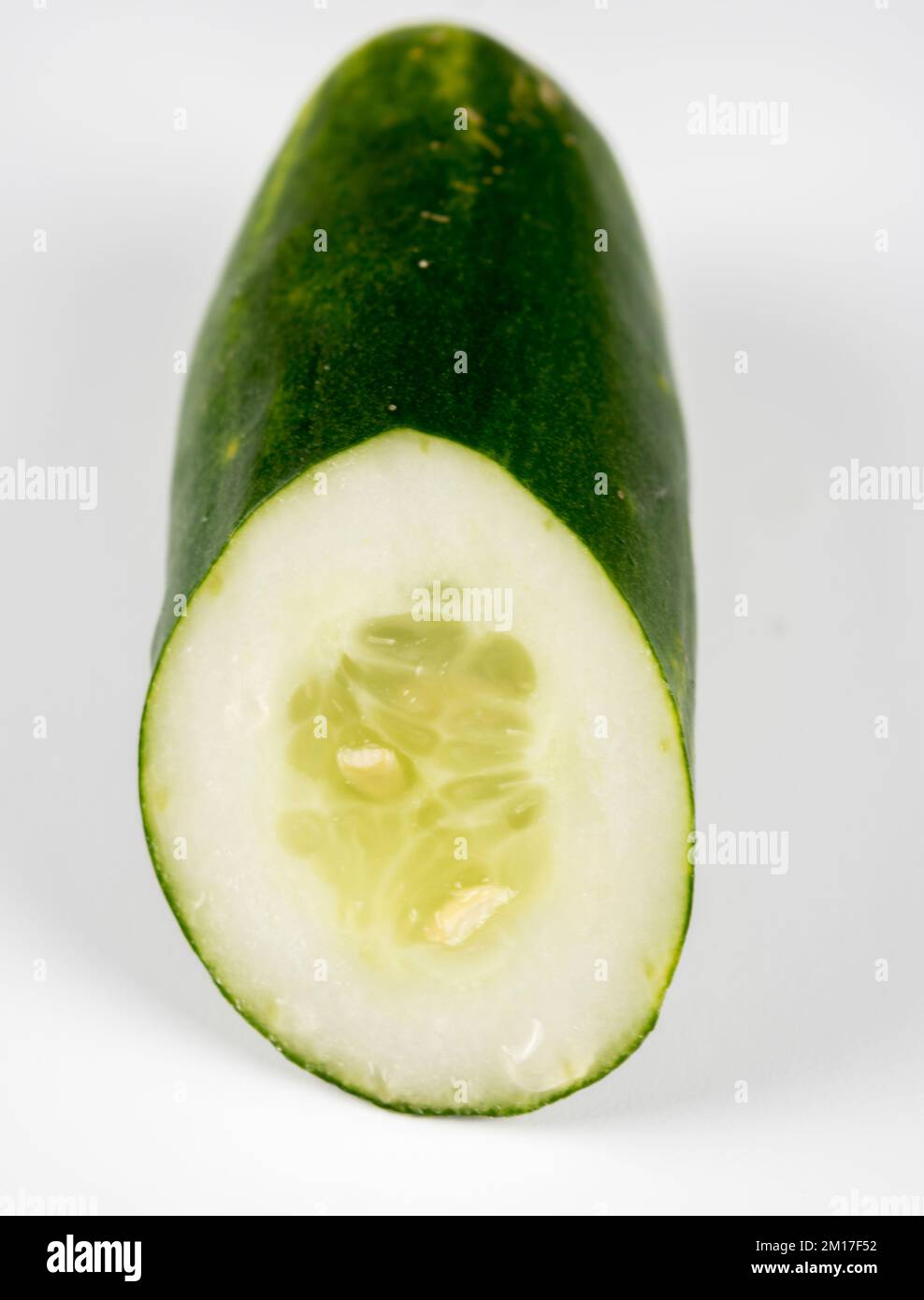 foto ravvicinata di un cetriolo grezzo Foto Stock