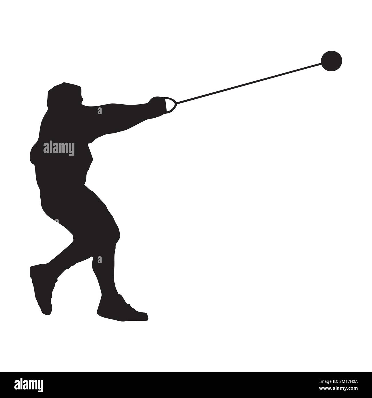 Hammer Art Silhouette Illustrazione Vettoriale