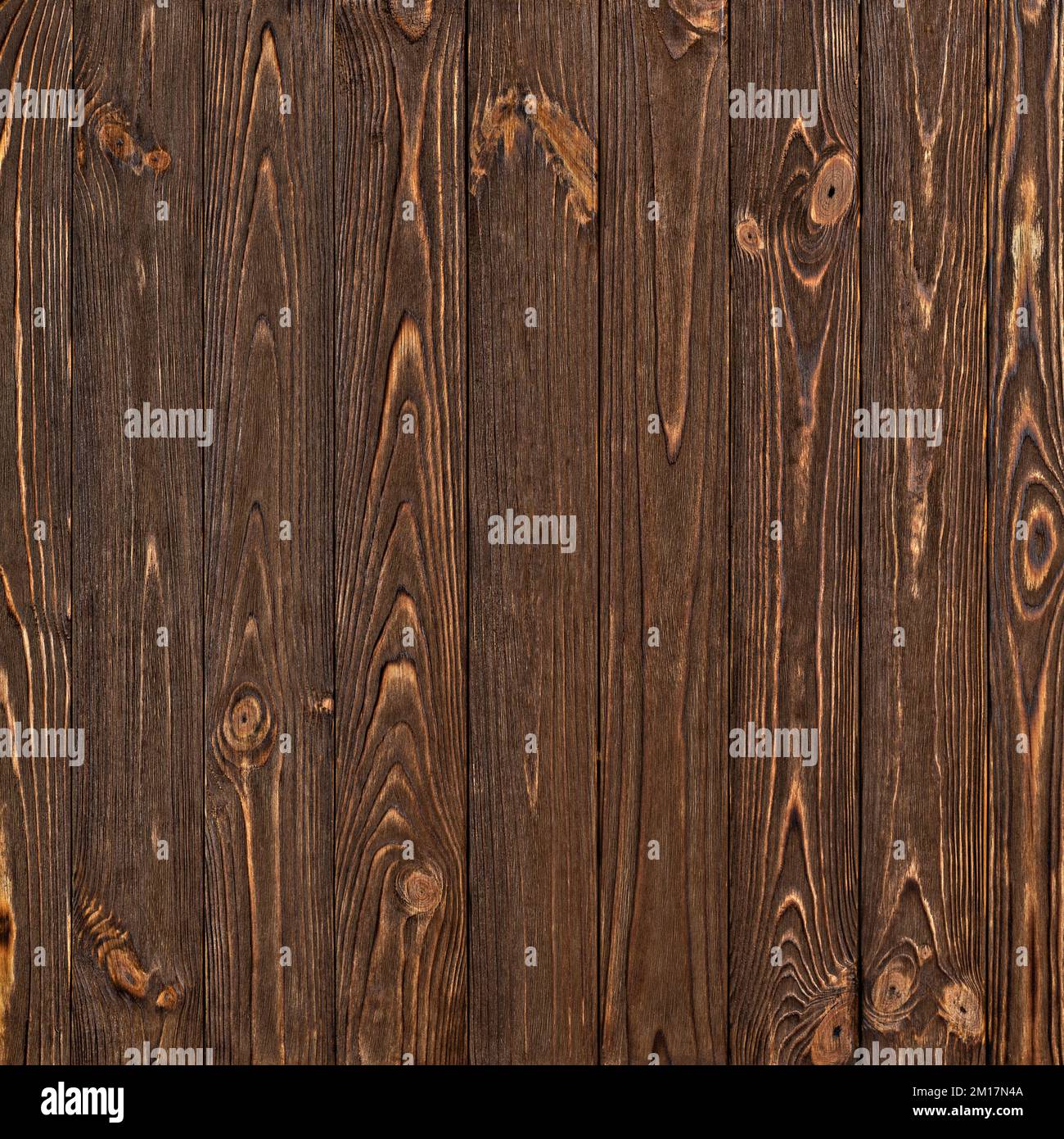 vecchi pannelli di legno scuro come sfondo per il design Foto Stock