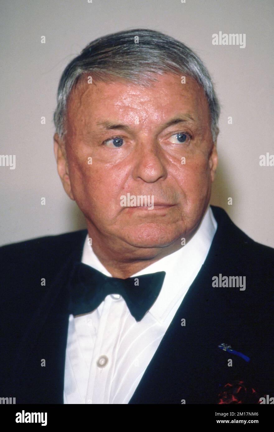 Frank Sinatra al 21st° Gala annuale Scopus Award al Century Plaza Hotel a Century City, California, 13 gennaio 1991 credito: Ralph Dominguez/MediaPunch Foto Stock