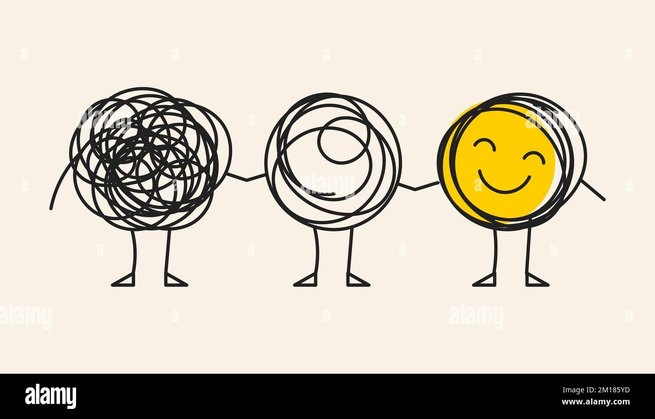 Aiuta amici, coaching di vita, mentoring, problem solving Illustrazione Vettoriale