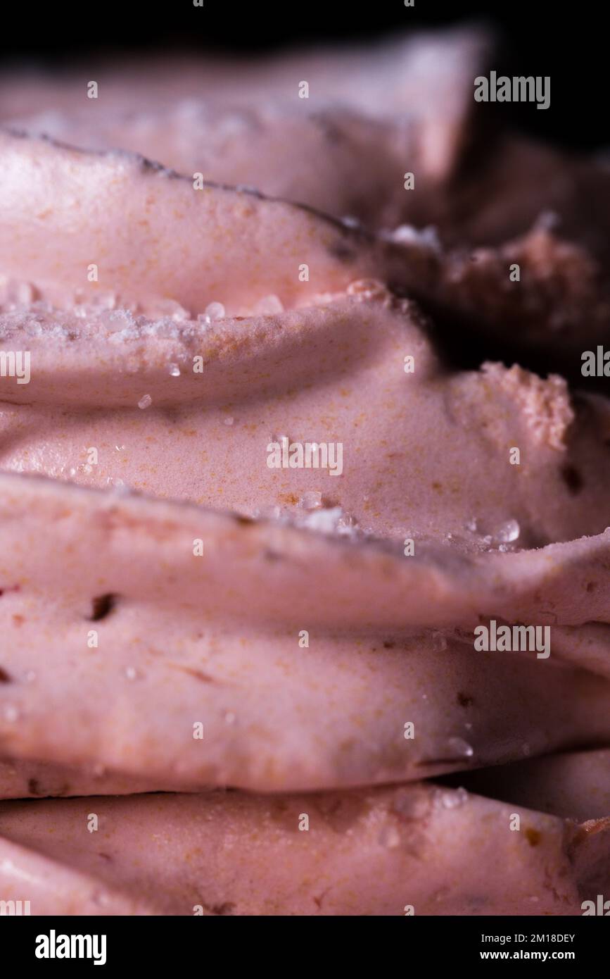 La marshmallows di ciliegia fatta in casa un colpo vicino. Foto Stock