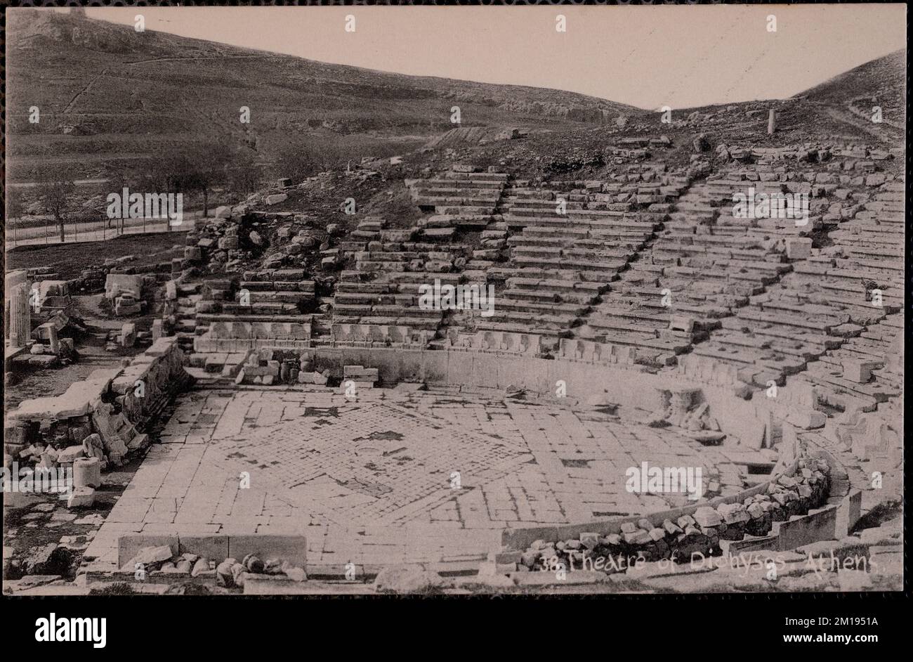 Teatro di Dionisi, Atene, siti archeologici, Anfiteatro. Collezione Nicholas Catsimpoolas Foto Stock
