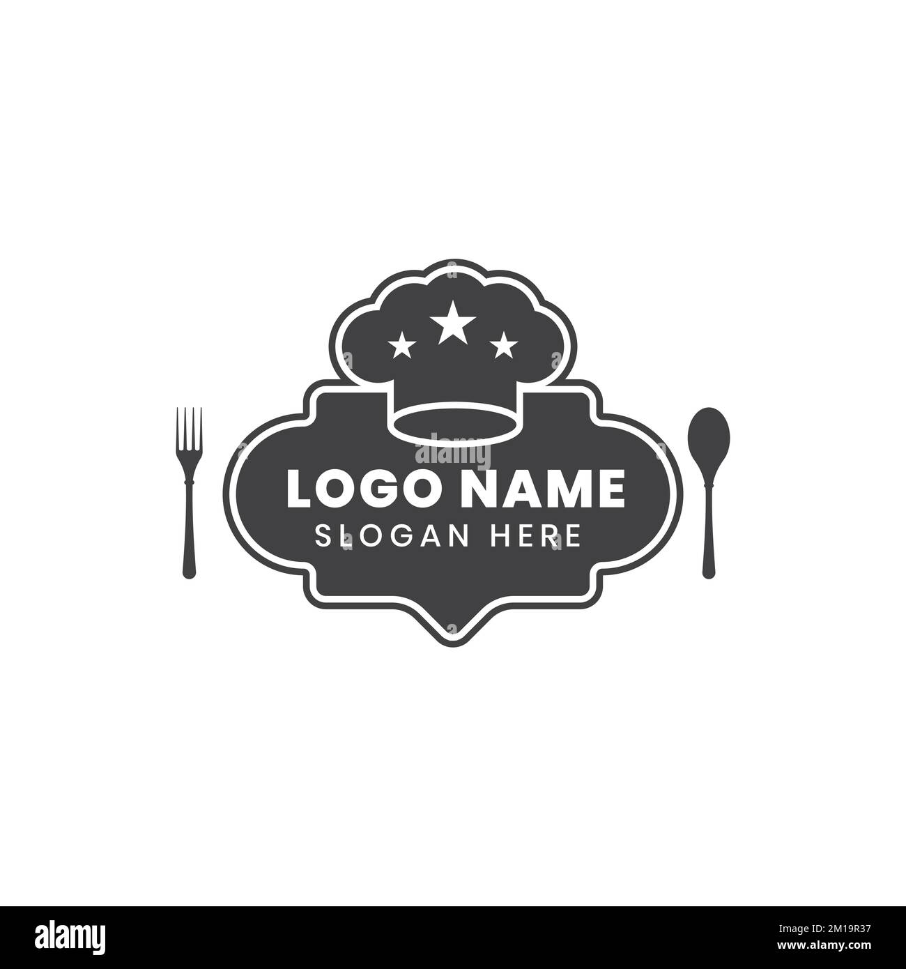 Logo del ristorante - Illustrazione vettoriale, disegno grafico Editable per il vostro disegno. Illustrazione Vettoriale